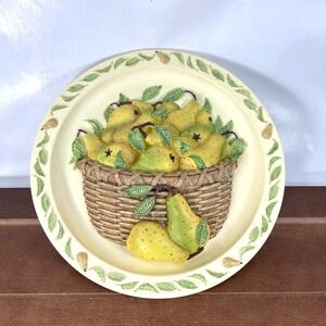 1992 Rhodes Studios Pears From The‎ Grove Bountiful Harvest Wall Display Plate